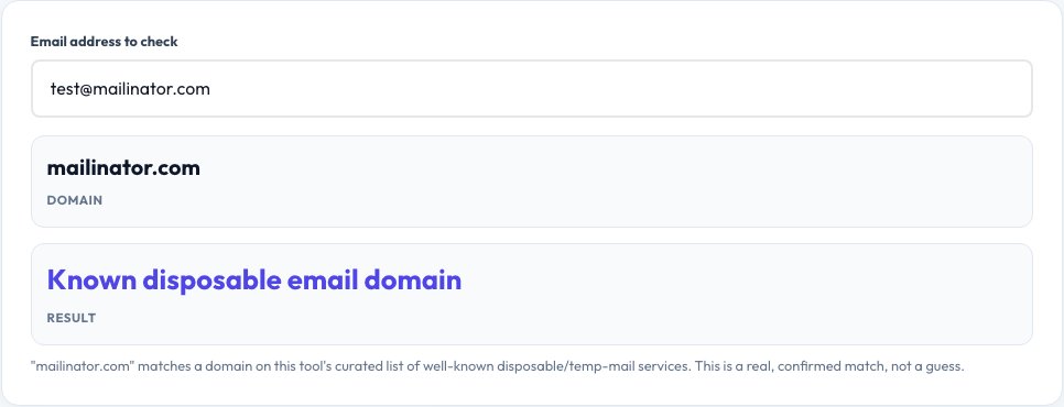 Step 1 — starting Disposable Email Checker on AZRS QuickFix