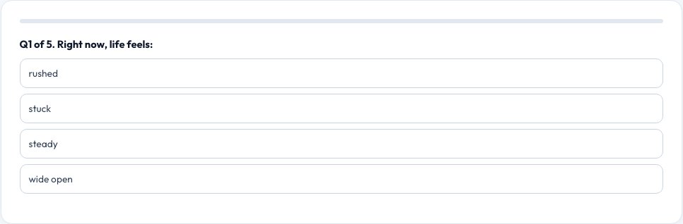 Screenshot of the free One Sentence About Your Life tool on AZRS QuickFix